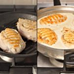 Рецепт: куриные грудки с гречкой и шампиньонами